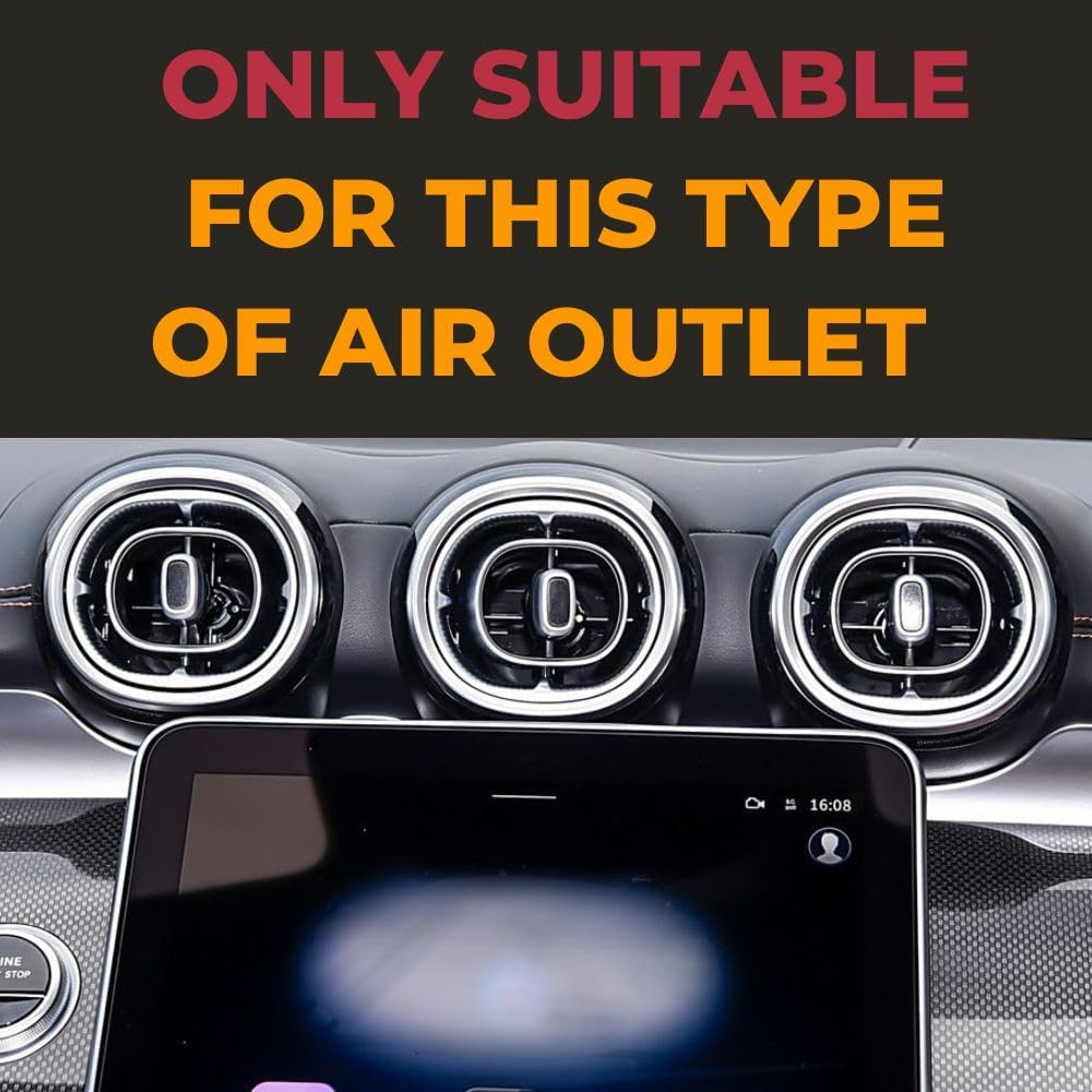 Air Vent Cell Phone Holder for 2022-2025 Mercedes Benz‘s C W206,GLC X254&Coupe/C300/C350e/C43/C63AMG&2023-2025 GLC300/GLC350e/GLC43/GLC63AMG&2024-2025CLE300/CLE350/CLE53AMG Mercedes Benz's Accessories