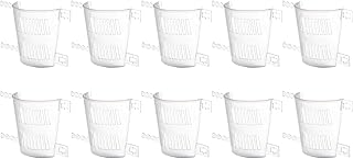 Cabilock Vasos de plantas de orquídeas plásticas, vaso para berçário, jardinagem e germinação, vasos de flores com orifício de drenagem para plantas internas e externas, mudas, legumes, suculentas, transparente