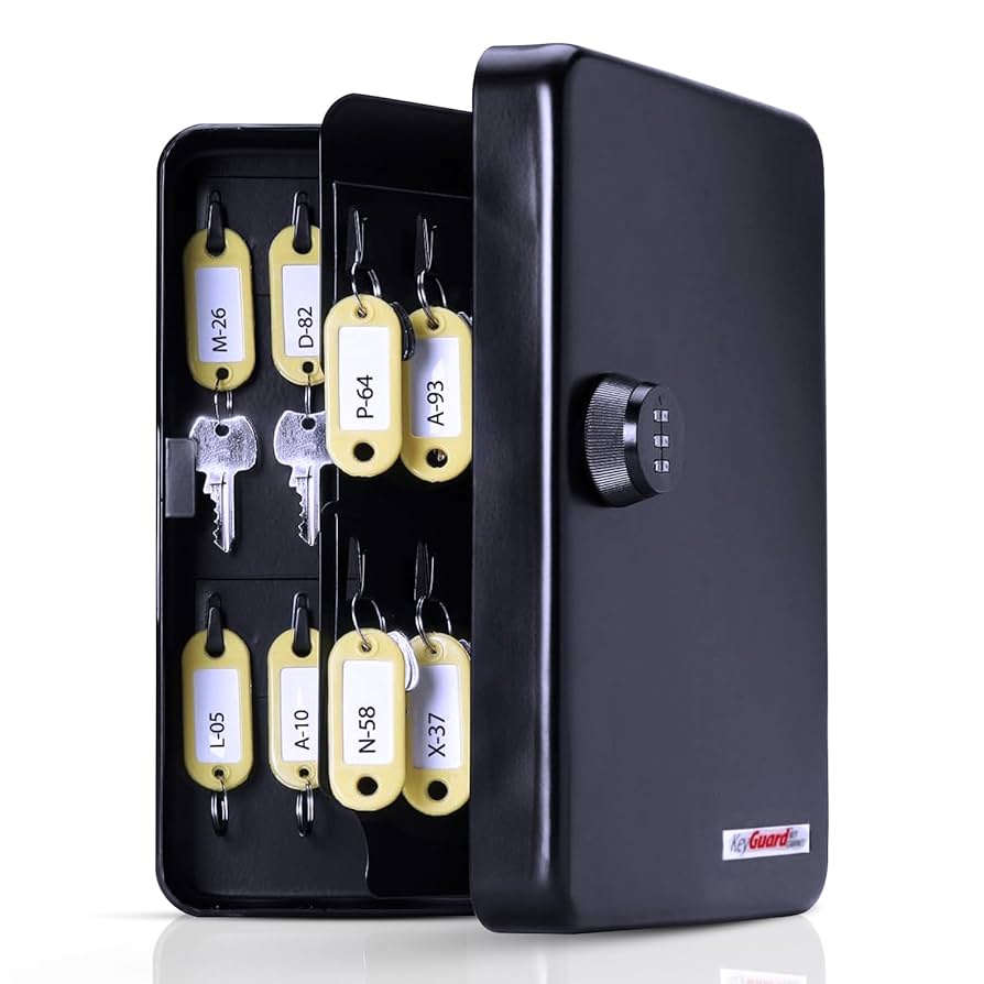 KeyGuard コンビネーションキーボックス SL-8548 KeyGuard SL-8548 Combination Key Cabinet with Black 3-Dial