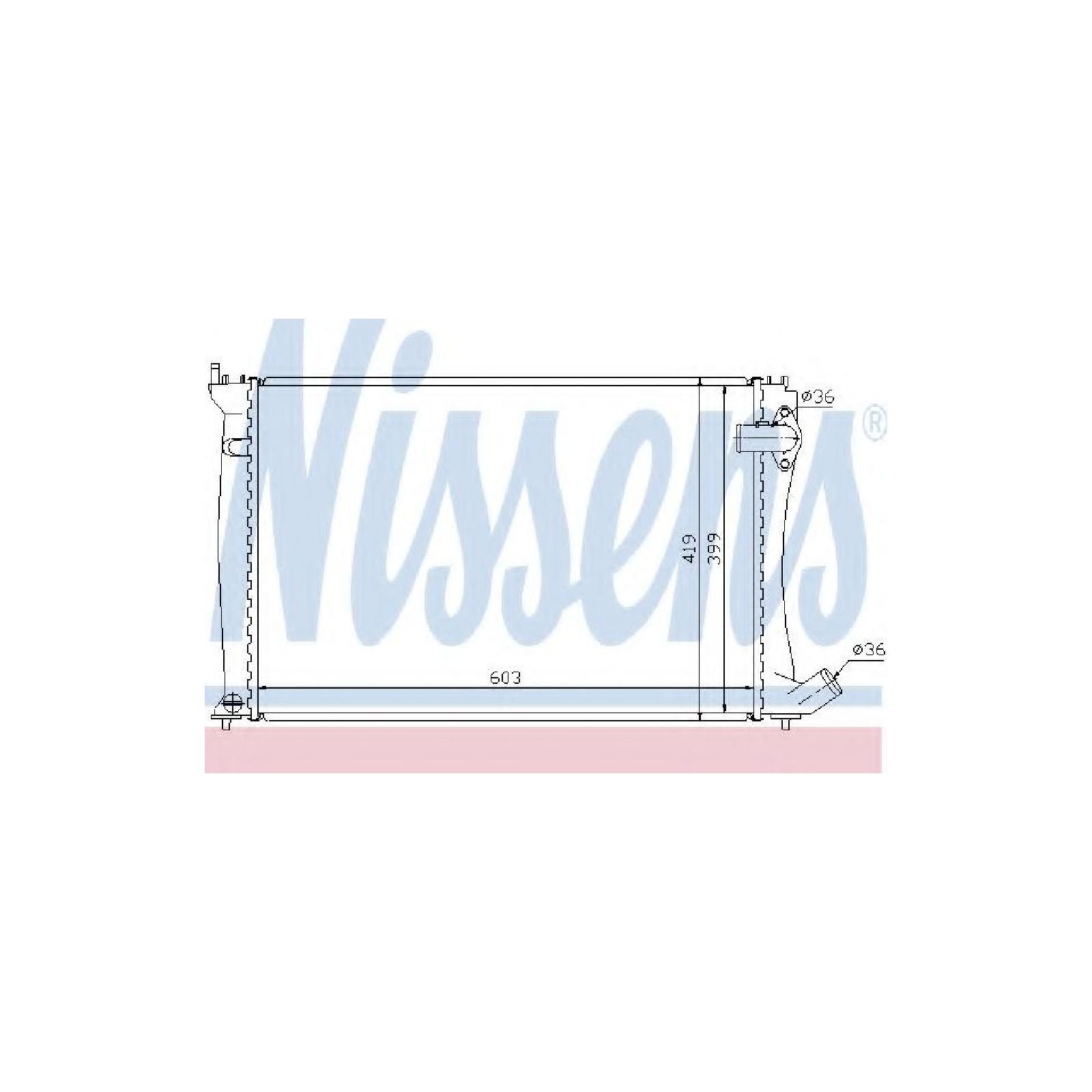RADIATOR ENGINE COOLING 61298 FOR CITROEN RHZ 2.0L 4cyl XANTIA