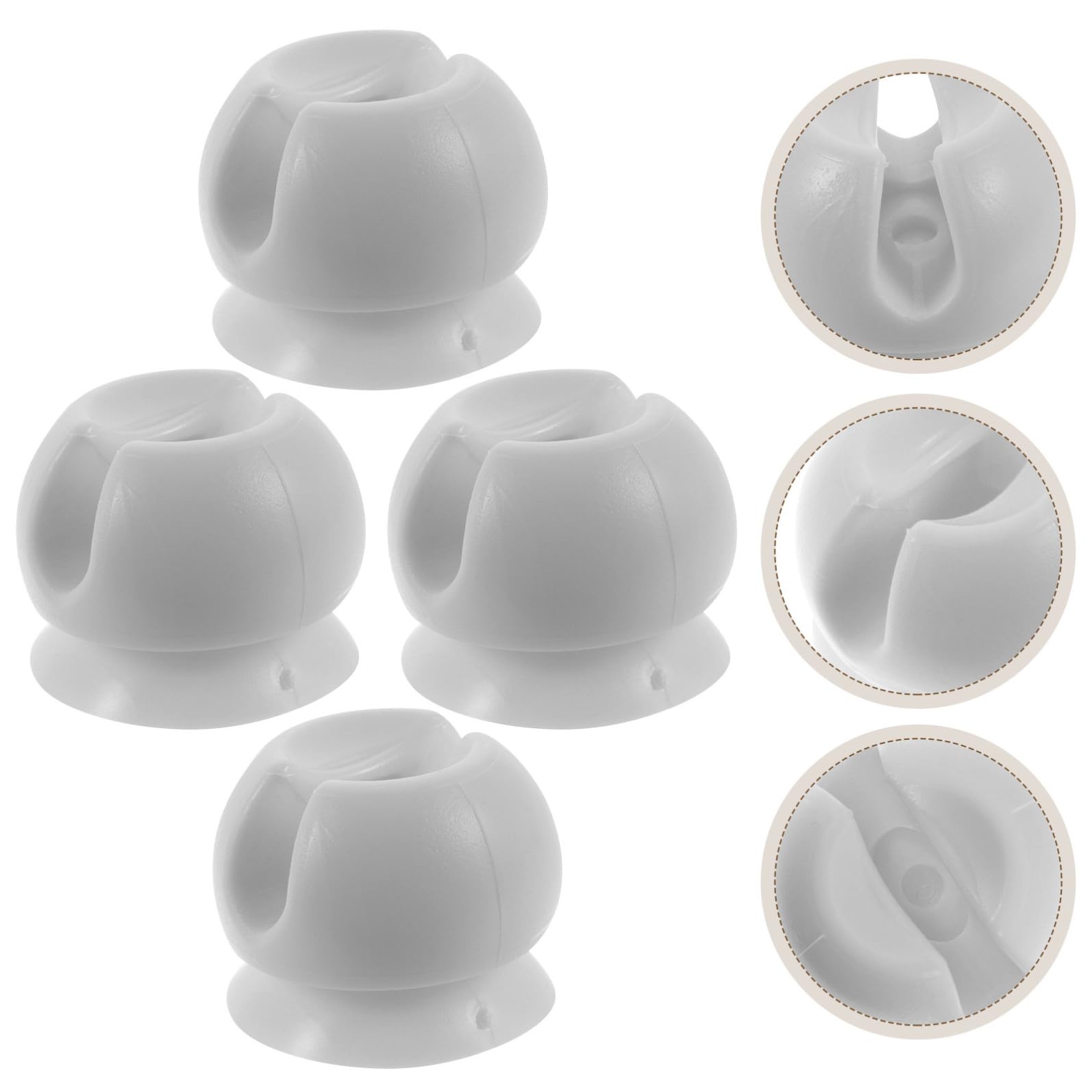 PRETYZOOM 5 Set Porta Spazzolino Da Denti A Parete Porta Spazzolino Da Denti Supporto Per Bagno Multifunzionale 4 Pezzi * 5