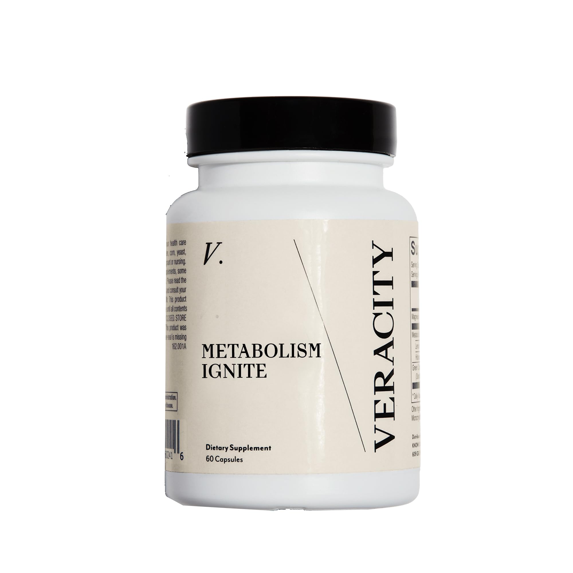 Veracity Metabolism Ignite - Boosts GLP-1 to Reduce Appetite and Cravings for Clinically Proven Weight Loss - Natural GLP-1 & Metabolic Support Supplement - Burns Fat - Side Effect Free - 30 Serving