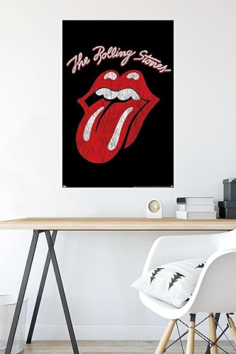 Miniatura 5 de Trends International Rolling Stones - Póster de pared con logotipo clásico, 34 pulgadas de largo x 22.4 pulgadas, paquete de póster y clip