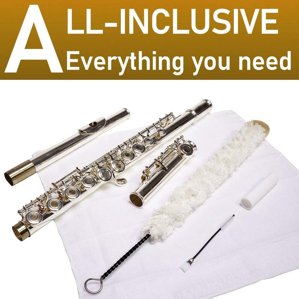 Libretto Flute ALL-INCLUSIVE Cleaning & Care Kit: Cleaning Swab + Dust Brush + Cleaning Cloth + Premium Cork Grease for Piccolo, Reusable Handy Bag, Great Maintenance Kit to Extend Life of your Flute! : Musical Instruments