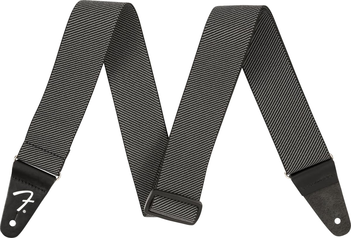 Fender WeighLess Tweed Guitar Strap, Guitar Accessories, 2in, Gray