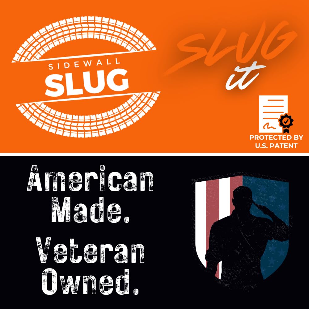 Sidewall Slug Tire Repair Kit Official – Emergency Sidewall Plug for ATV, UTV, Lawn Mower, Golf Cart, and Snow Blower Tires – Heavy-Duty Off-Road Tire Fix – Made in USA