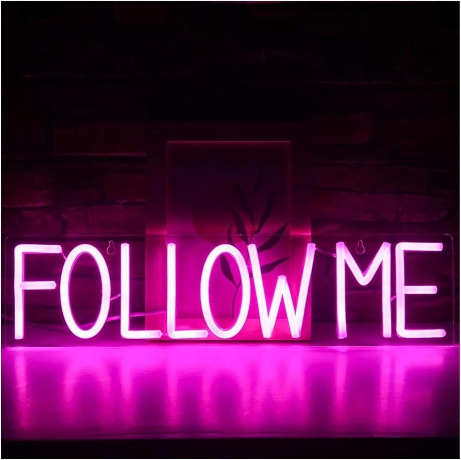 LED Lampada al neon Lettere colorate, luci al neon per interni, insegne Follow Me per la decorazione della camera da letto e del matrimonio