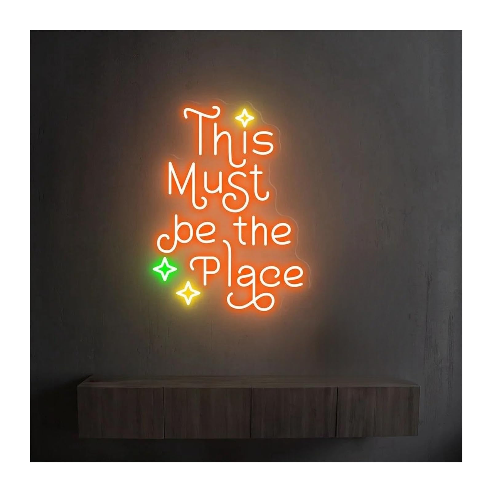 Lampada al neon Questo deve essere il posto per la luce LED con insegna al per neon dimmerabile per alimentazione per 38cmx28cm(E)