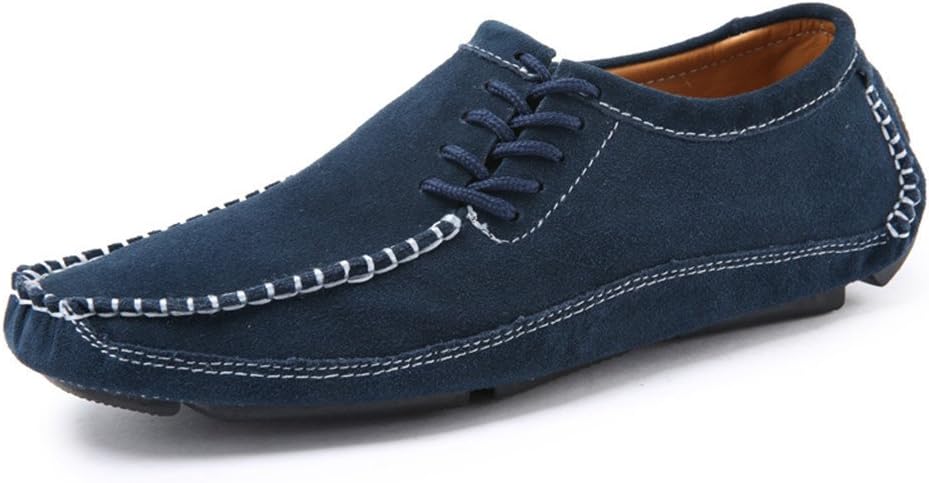 ChicWind Mens Suede Leather Flat Driver Loafers Casual Dress Boat Shoes