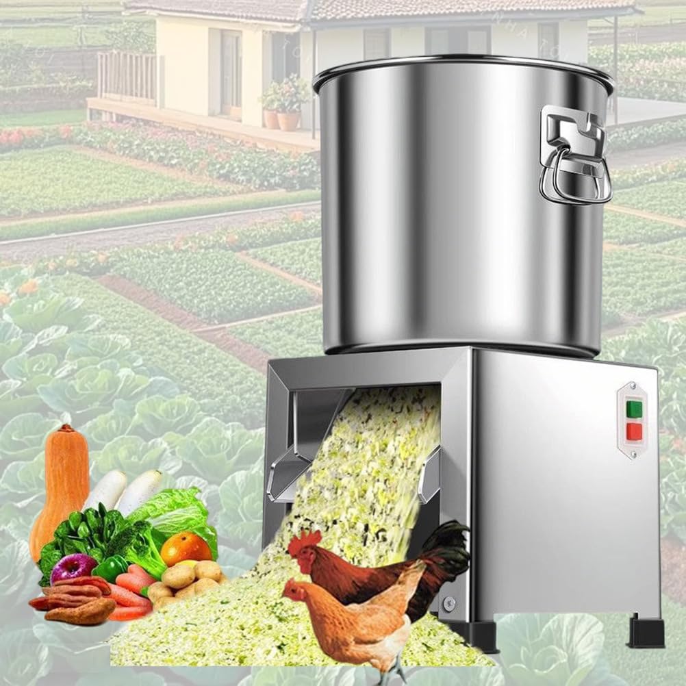 Procesador De Alimentos Comercial 2400w con 6 Cuchillas,Acero Inoxidable Reforzado Trituradora Cría para Una Alimentación Animal Eficiente