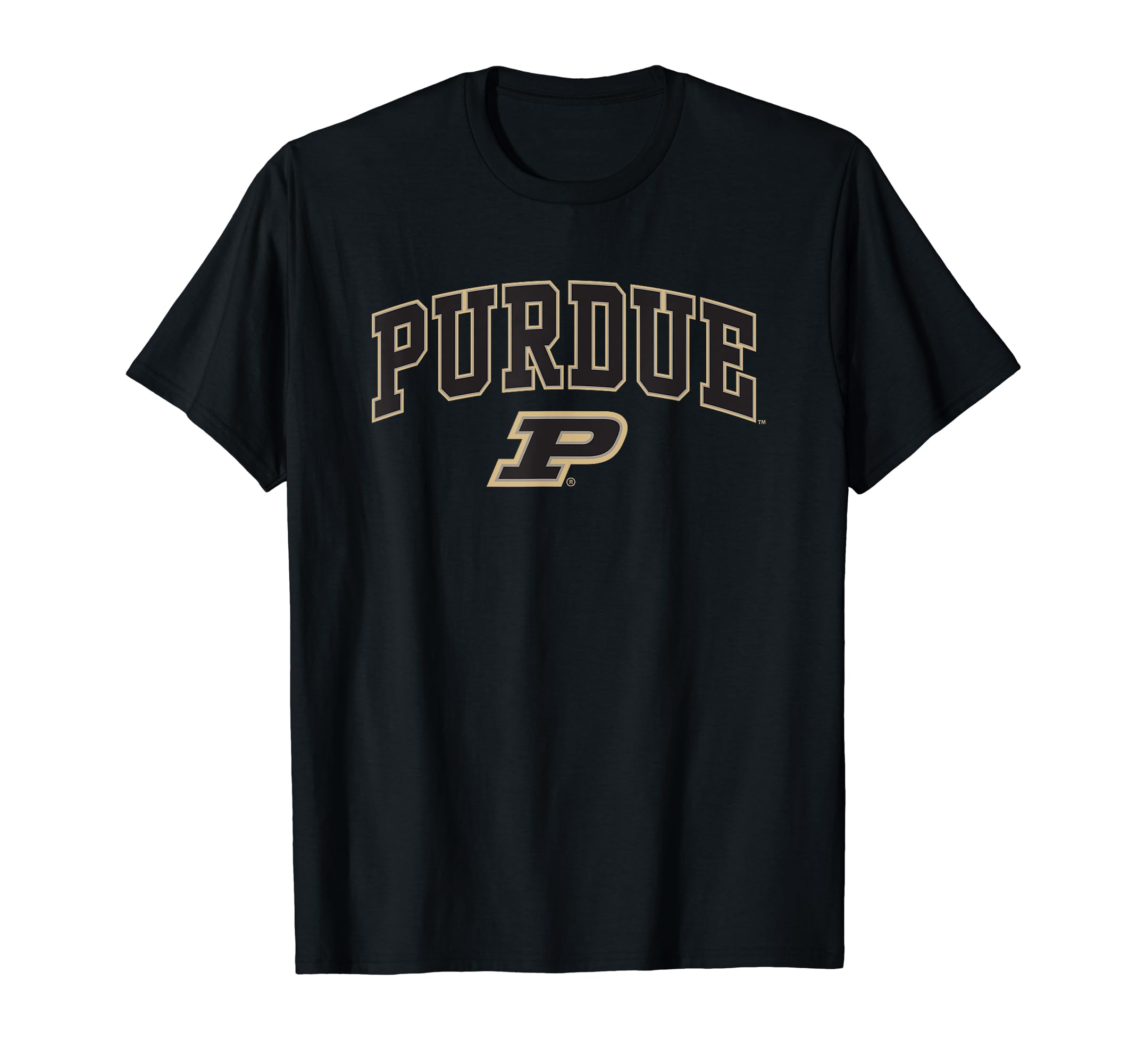 Purdue Boilermakers Arch Over Black Officially Licensed T-Shirt