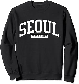 Seoul South Korea College University Style Sweatshirt