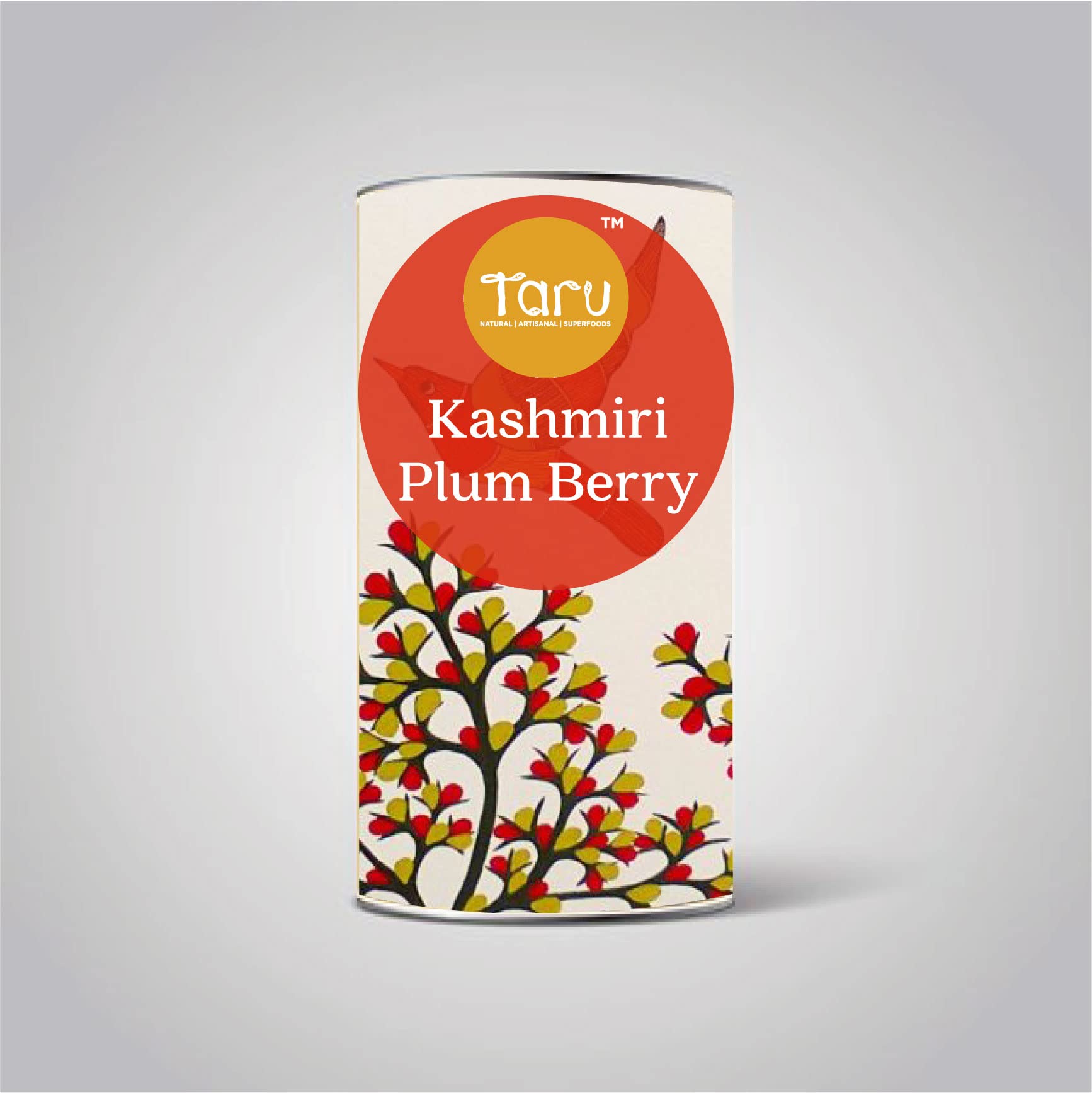 Taru Naturals Kashmiri Plumberry (Chooseberry) | Solar-Dried | Aids Weight Loss | Healthy Snack (100g Tin Pack of 2)