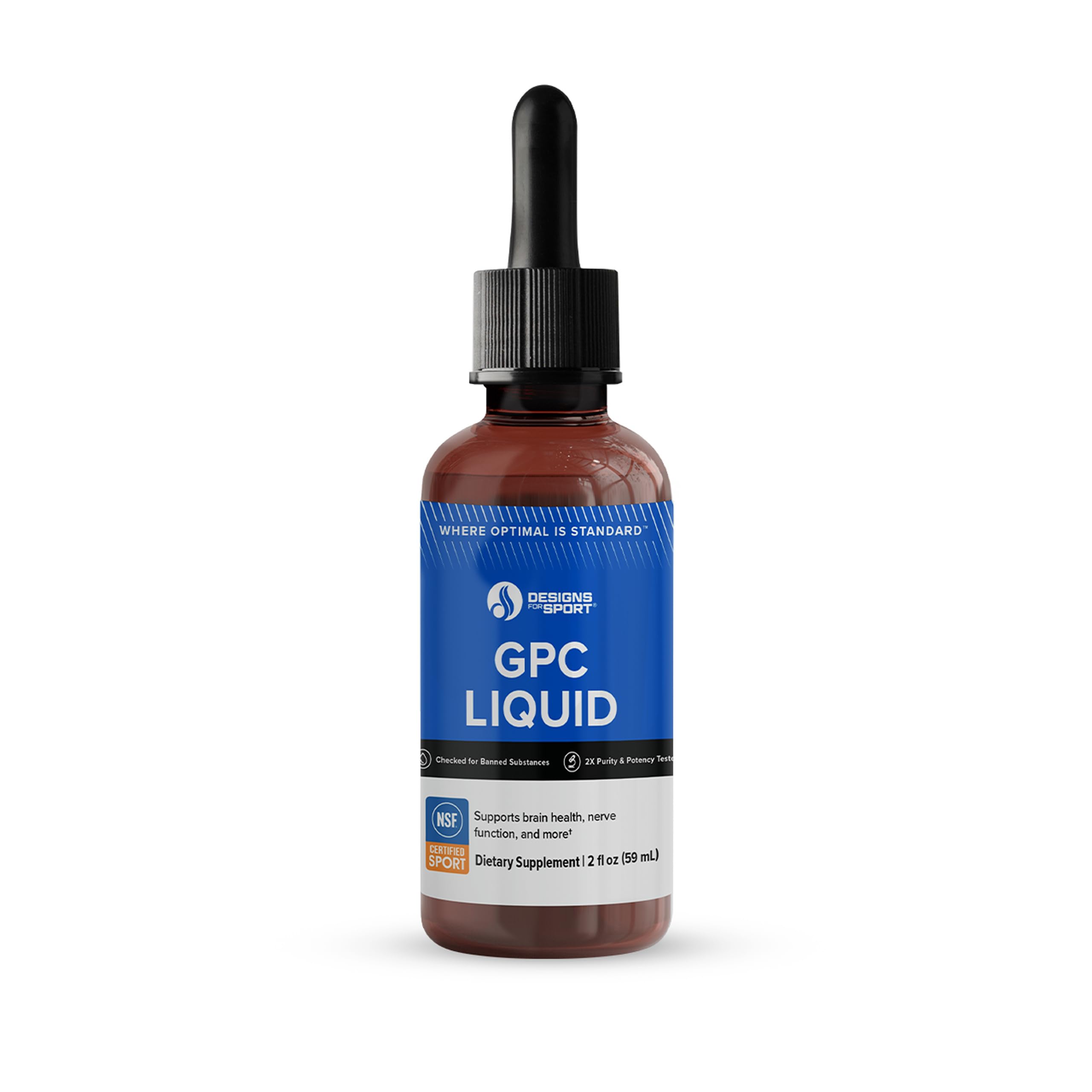 Designs for Sport GPC Liquid, Supports Choline Status & Brain, 30 Servings