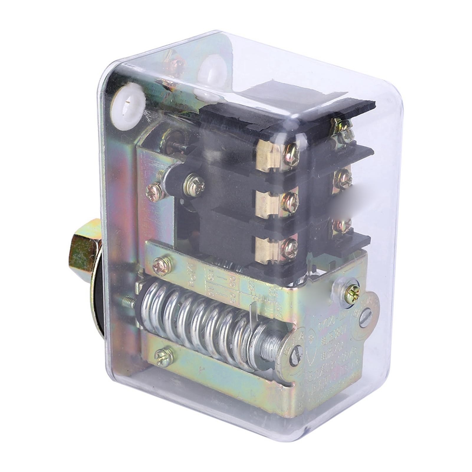 Druckschalter Kompressor, 380V 20A Drehstrom Druckregler, 0.3-1.5MPa Einstellbarer Druckwächter mit Elektroantrieb für FB-80 Modelle