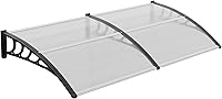 Vista 13 de VINGLI Toldo para ventana, toldo para puerta, 40 x 40 pulgadas, toldos para puertas, cubierta de policarbonato para puerta al aire libre, toldo