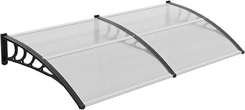 Vista 39 de VINGLI - Toldo para puerta y ventana para exteriores, 30 x 40 pulgadas, cubierta de policarbonato para puerta de patio, para protección del sol