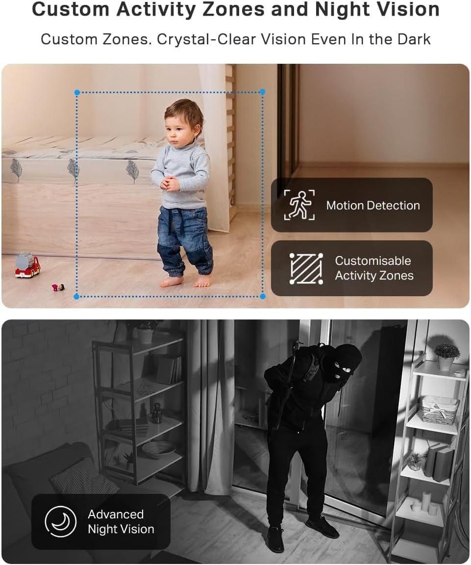 TC70 Full HD Pan/Tilt Indoor Security Camera Pet Camera House Security thumbnail 8