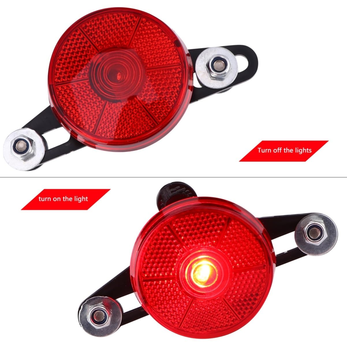 BESTonZON Posteriore per LED Multifunzione Sicurezza Facile Montare per Bici Mountain Bike E Scooter 2