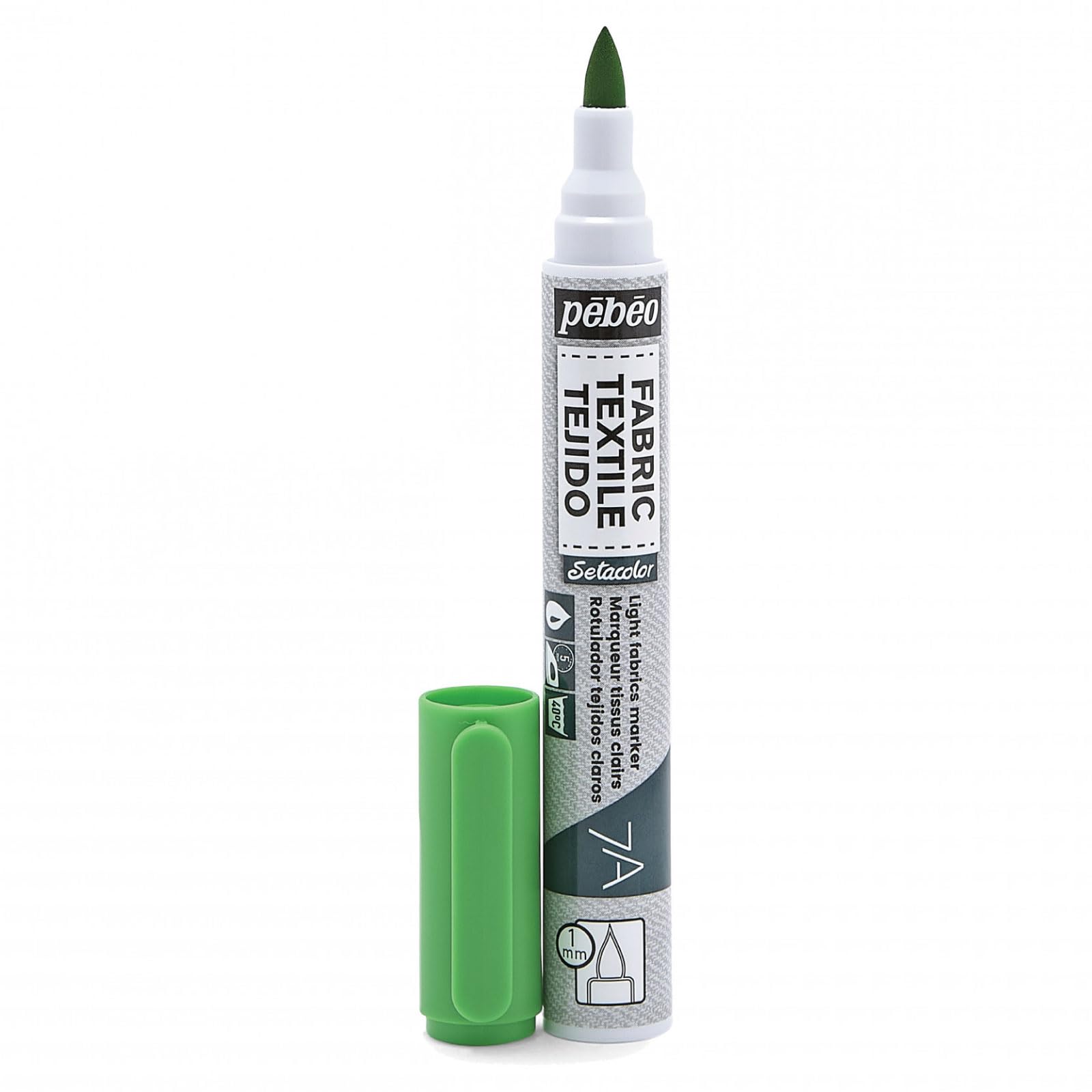 Pebeo 7A Light Light Green Fabric Marker - 1mm