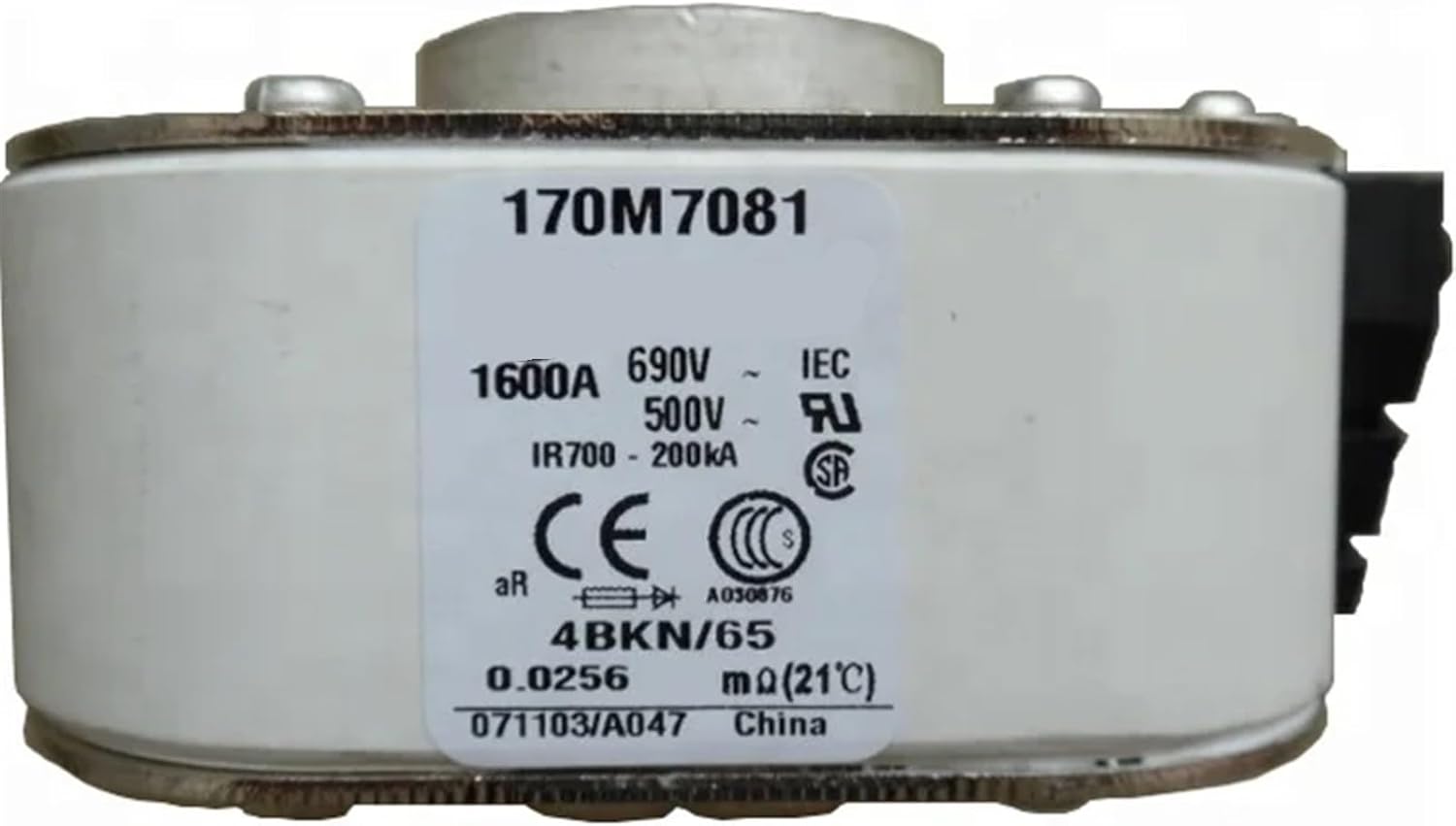 High Speed Fuse Ceramic Thermal car Fuse Components 2000a 690v 170M7062 for Other remewable Energy