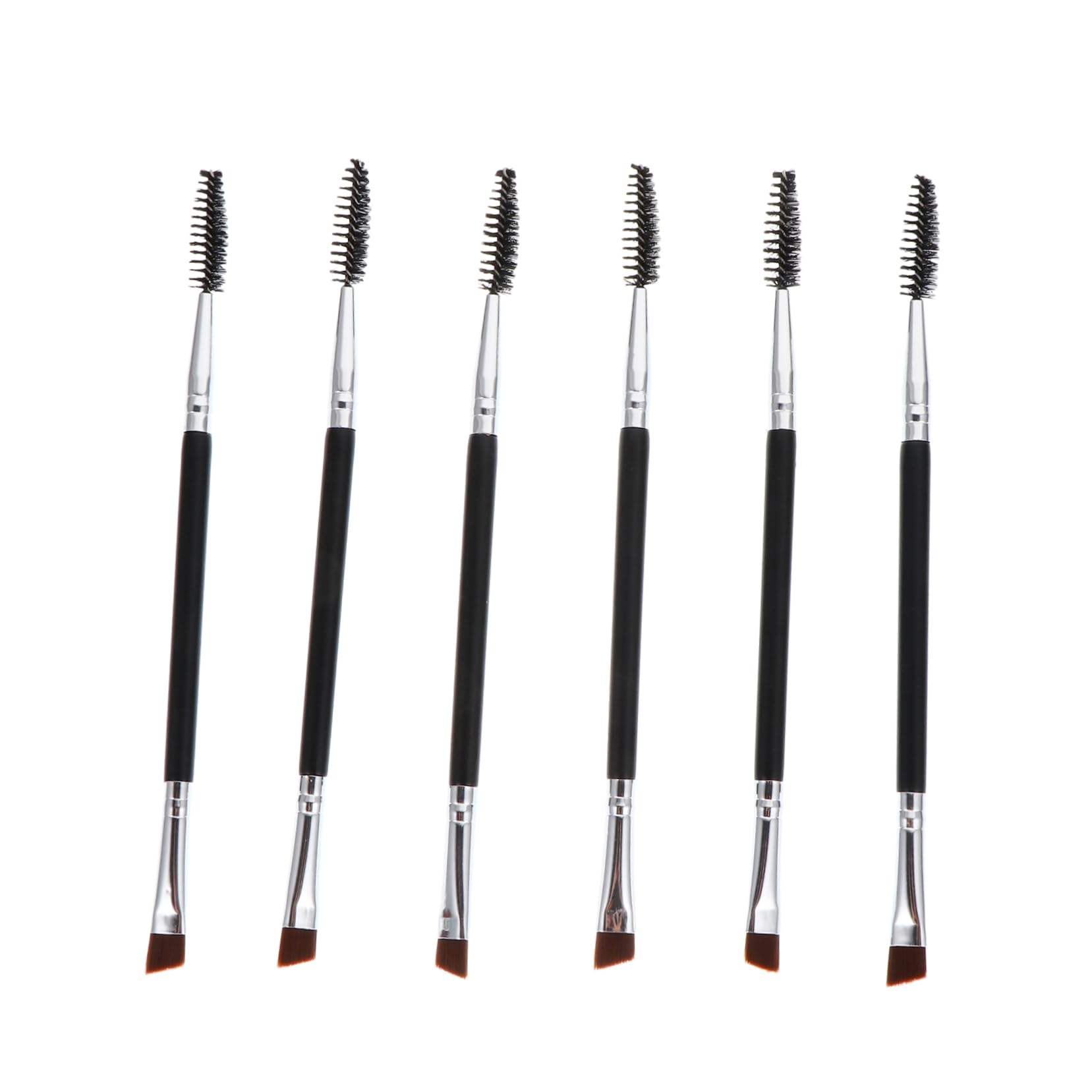 Beavorty Brow Brush Comb Pack 2-in-1 Eye Brush Natural Shape Makeup Tool for Women