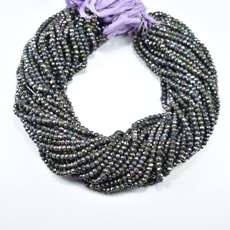 Perles en spinelle noire pour collier minimaliste du quotidien