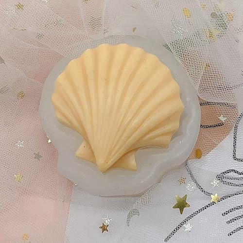 Miniatura 4 de Molde de silicona de chocolate con forma de concha de mar para decoración de pasteles de fondant