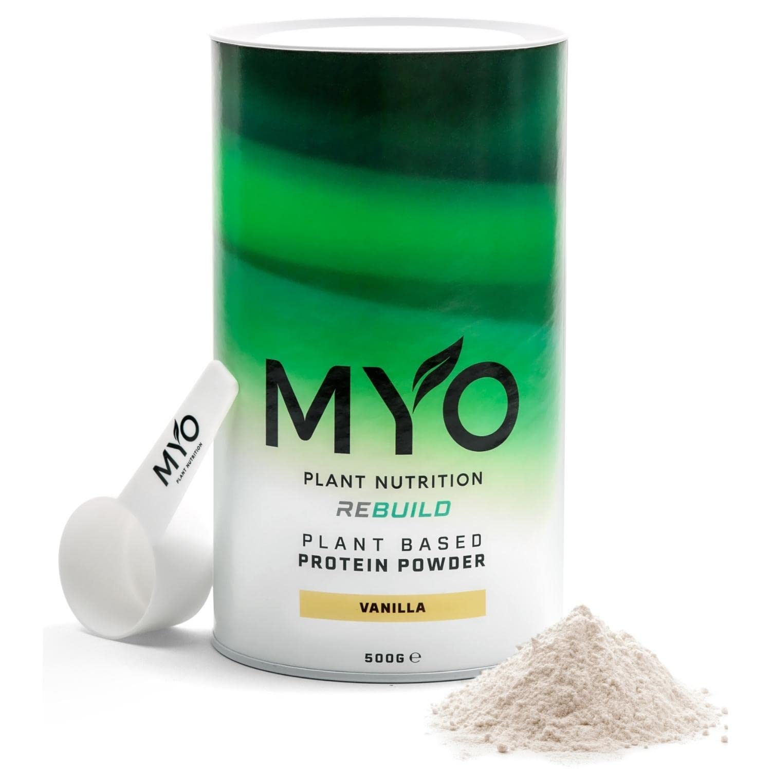 Vegan Protein Powder | 500g | Plant Based & Plastic-Free Smart Biodegradable Packaging | Supercharge Lean Muscle Growth, Strength & Bulk | Vanilla Flavour