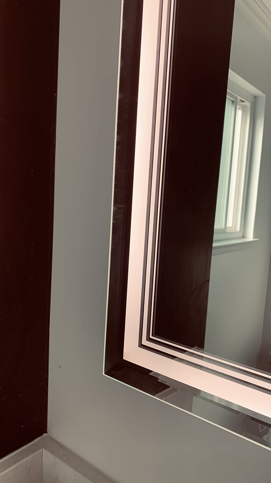 47/mo Finance IOWVOE LED Bathroom Mirror 48 x 30 Inch, 3 Colors