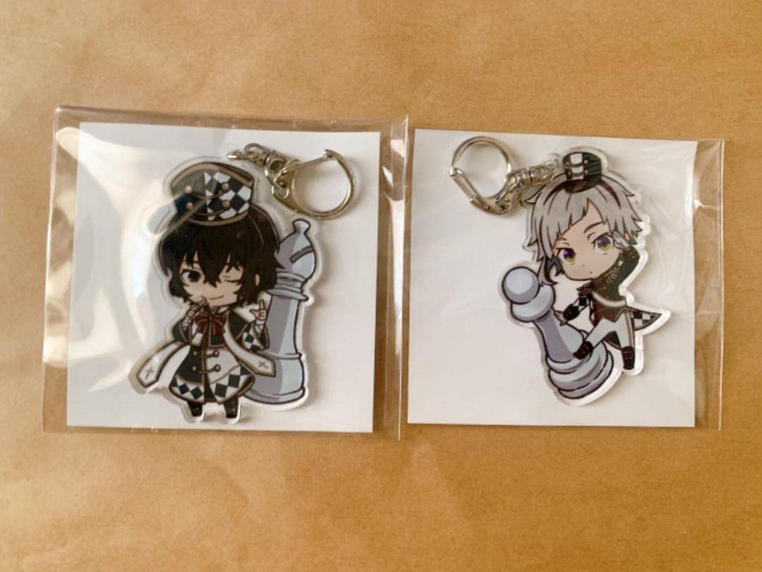 文豪ストレイドッグス　文スト Mocho 太宰治&中島敦 キーホルダー sync-bsd3aku.jpg