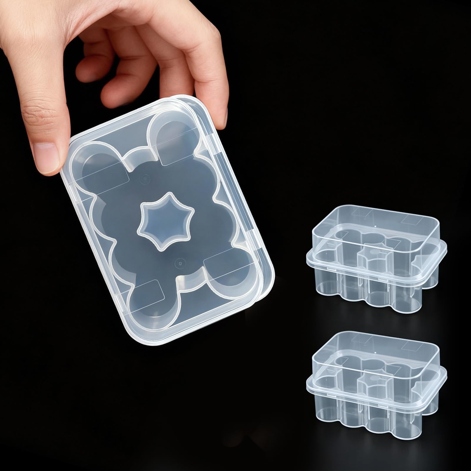 KBVASOTZ Twin-Pack 3mL Peptide Fridge Vial Organizer - 2x10 Slots Stackable