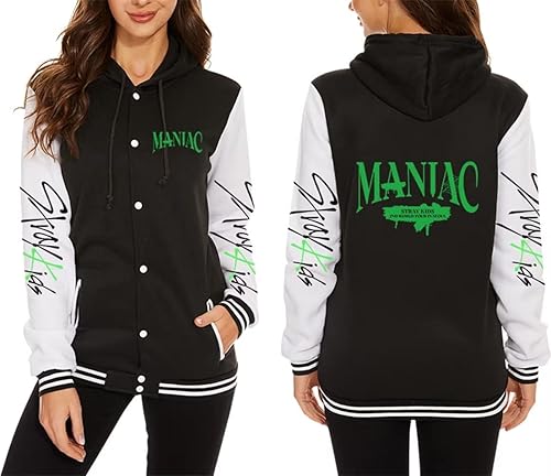 Stray Kids Varsity Chaqueta con capucha Bangchan Felix Hyunjin Jeongin Pullover Sudadera para niños callejeros merch
