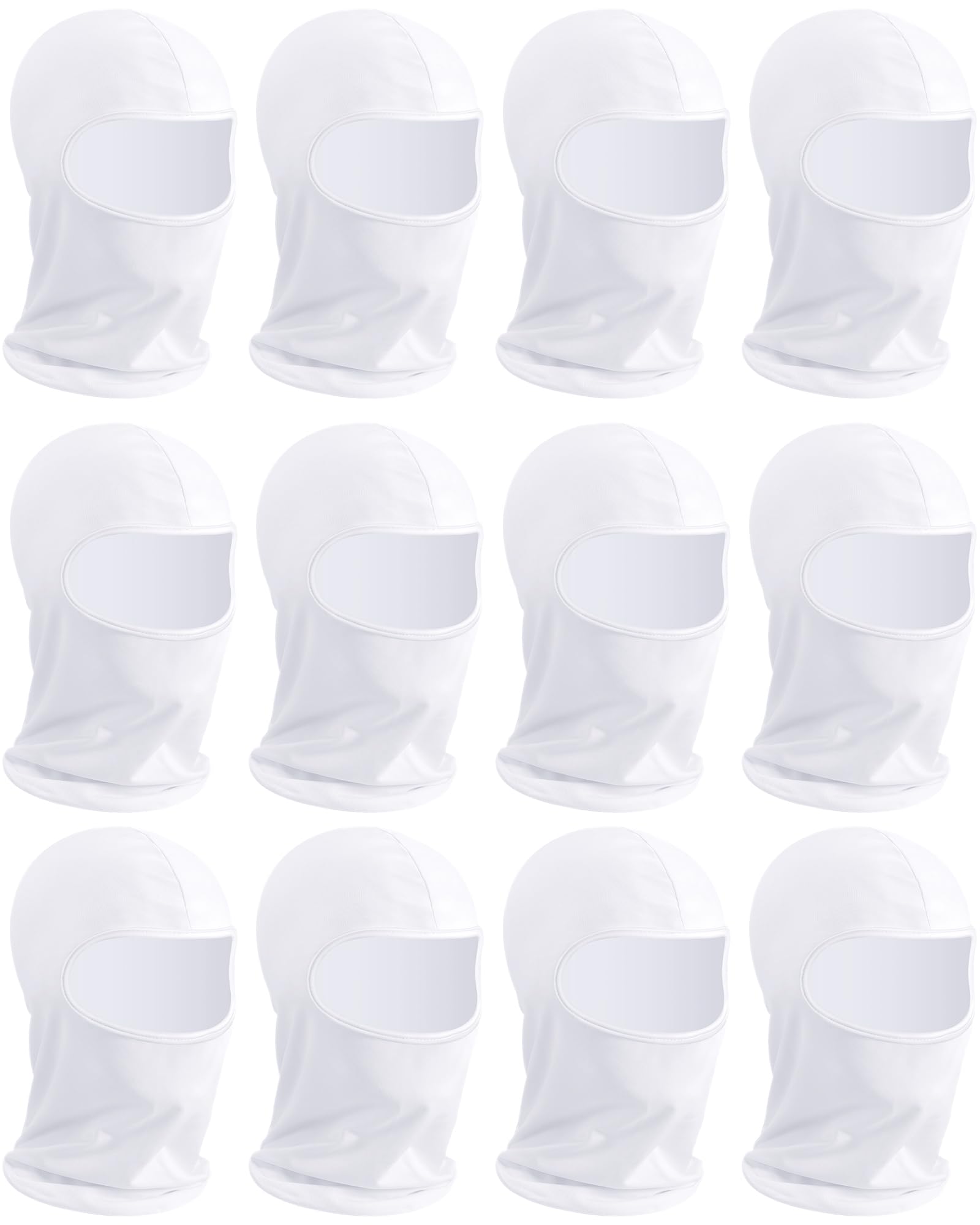 Panitay 12 Pack Spray Sock Head Socks Painters Hood Mask,White