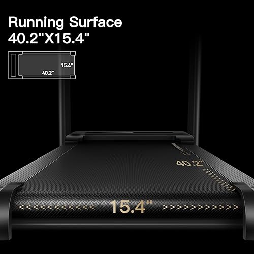 Miniatura 5 de CURSOR FITNESS Cinta de correr plegable para el hogar con sensor de pulso, 2.5 HP silenciosa sin escobillas, 7.5 MPH, capacidad de 265 libras