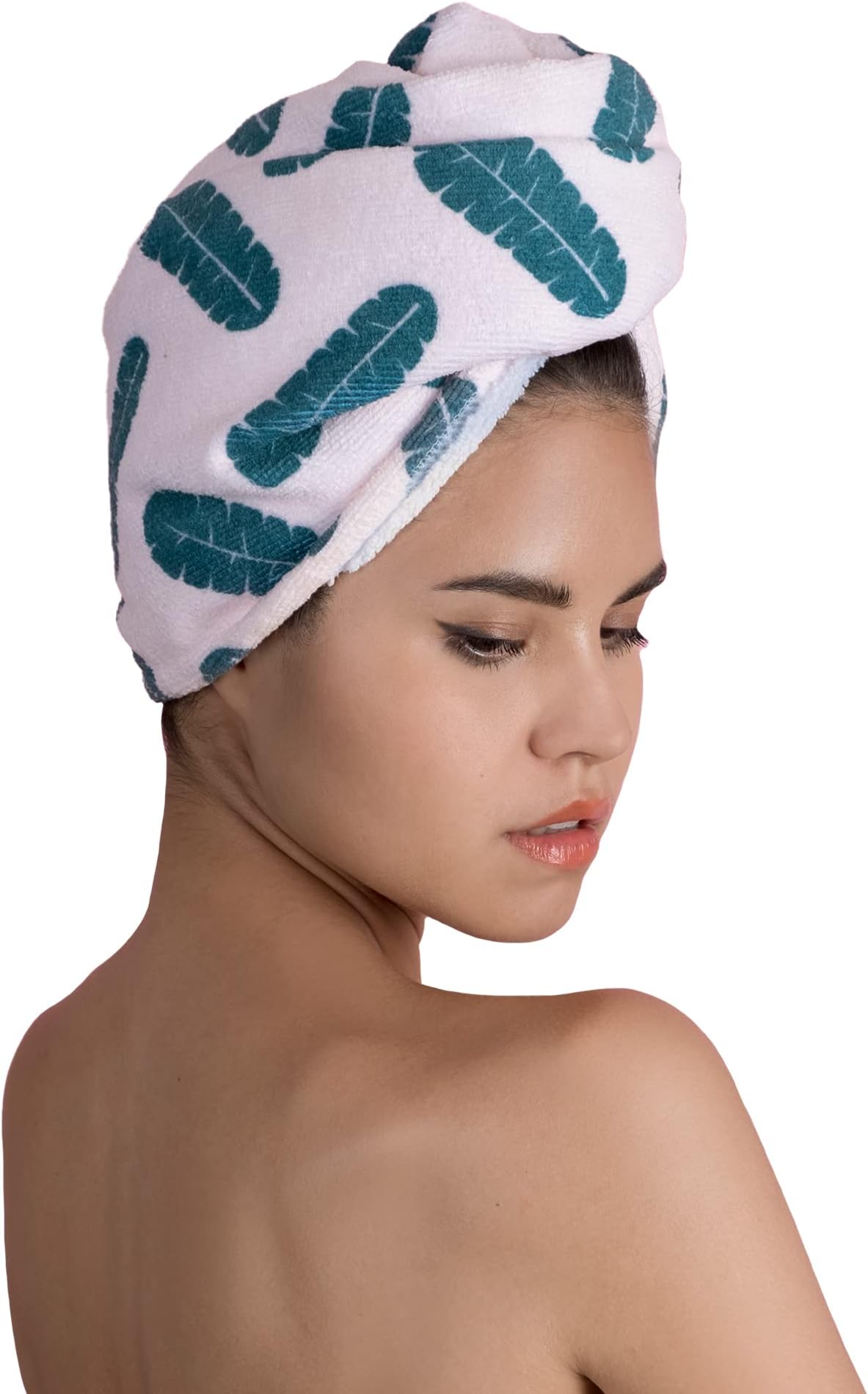 Lot De 2 Turbans Microfibre Pour Cheveux | Séchage Rapide, Bouton Réglable | Pour Femmes/enfants - 7