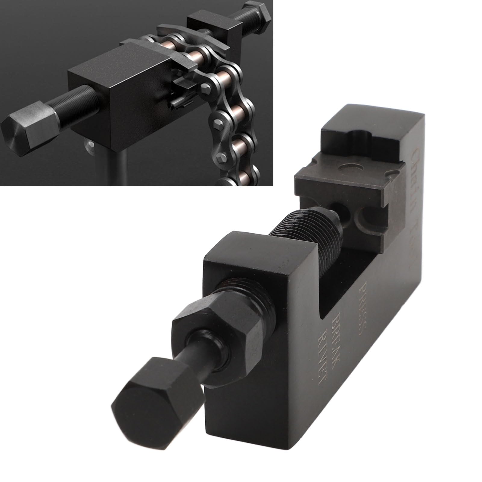 Spezzacatena in Acciaio per Carichi Pesanti, Set Professionale per Motocicli ATV 520 525 530 con Accessori per Pressatura e Smontaggio, Facile da Riporre