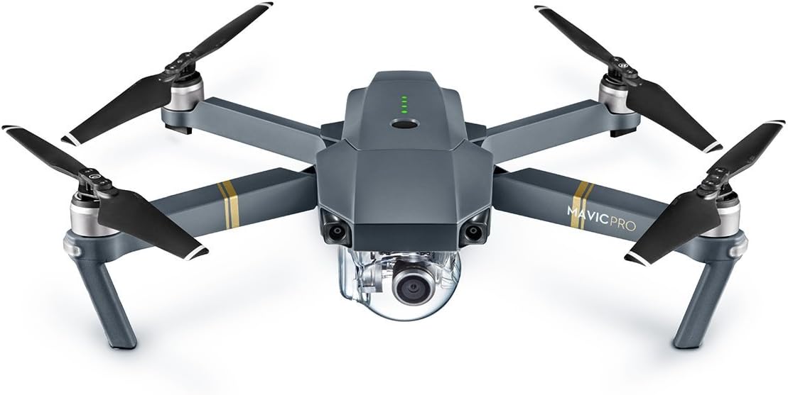 DJI Mavic Pro Fly More Combo: Foldable Propeller Quadcopter Drone Kit with Remote, 3 Batteries, 16GB MicroSD, Charging Hub, Car Charger, Power Bank Adapter, Shoulder Bag