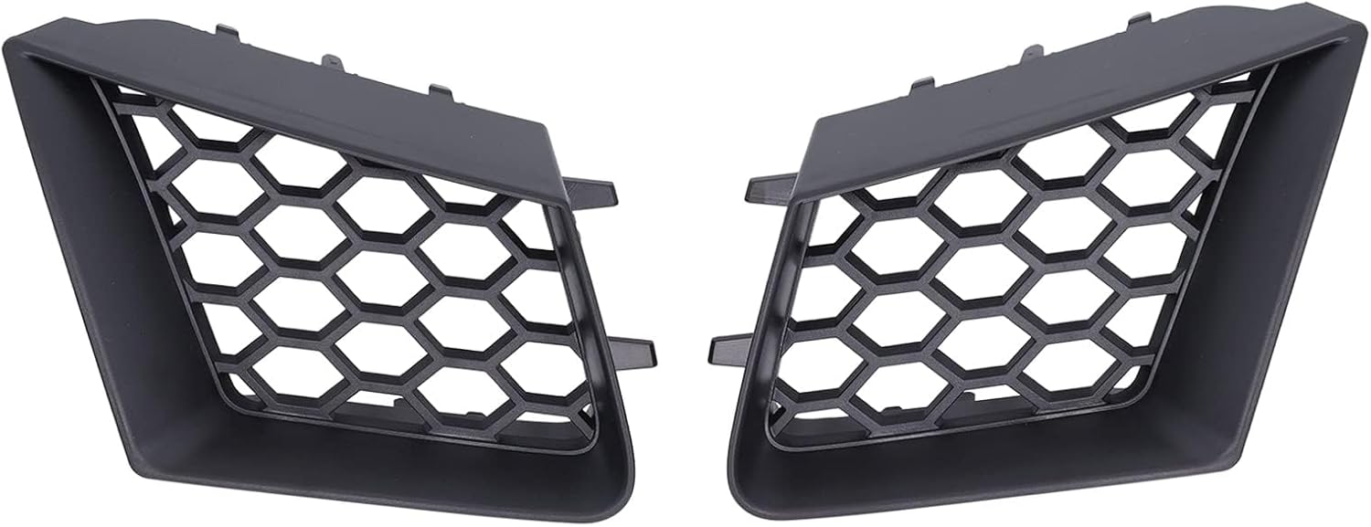 Aramox 2pcs Front Bumper Upper Grill Left Right Glossy Black Fog Light Grille Lamp Cover Replacement for Cordoba 6L 2002?2009