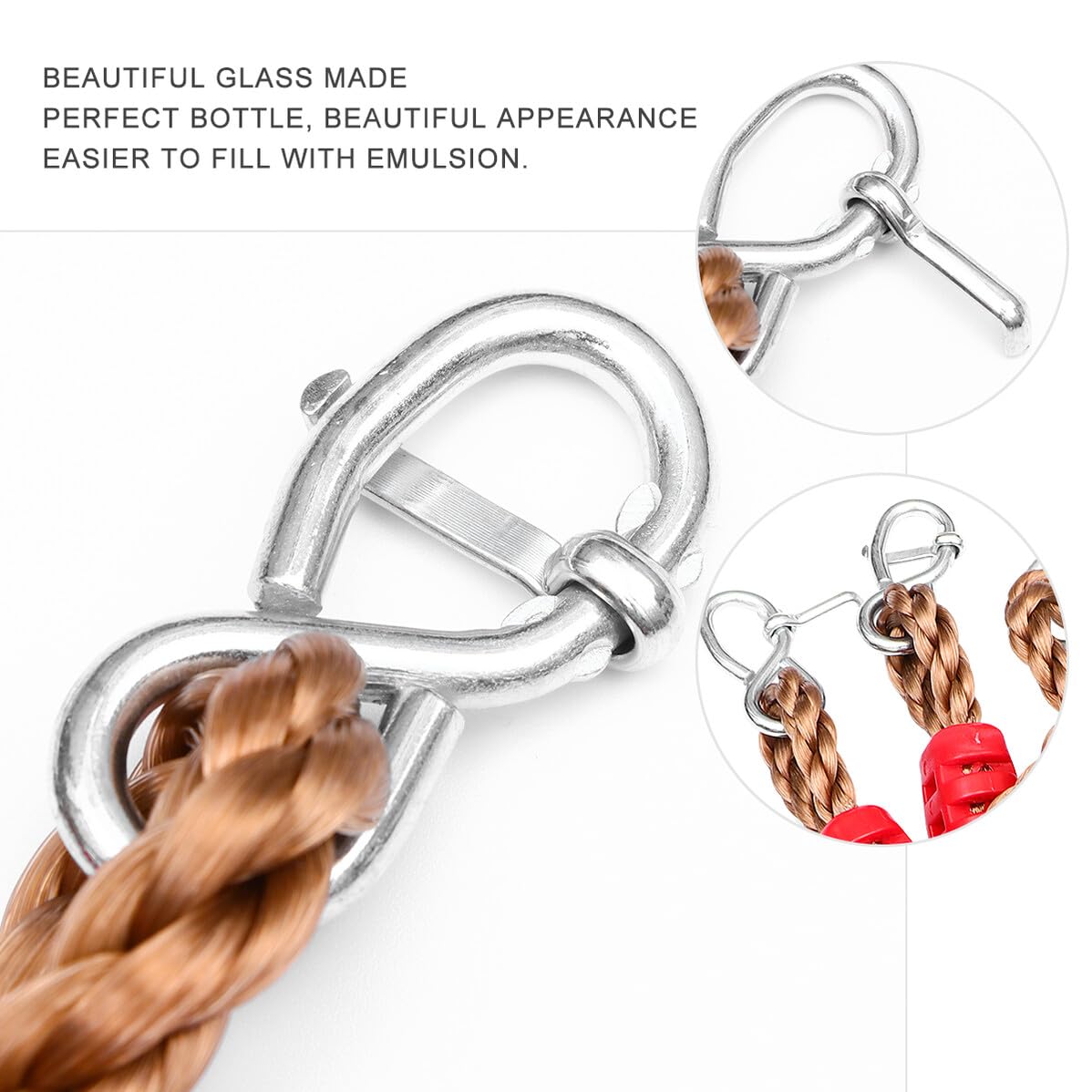 Hemobllo 6 Pièces Sangle De Balançoire Nylon Réglable Kit De Suspension pour Balançoire Extérieur Accessoires