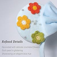 Vista 7 de Diadema de orejas de ratón, orejas de ratón para mujeres y niñas con perla, orejas de parque para viajes, decoraciones de cumpleaños, accesorios