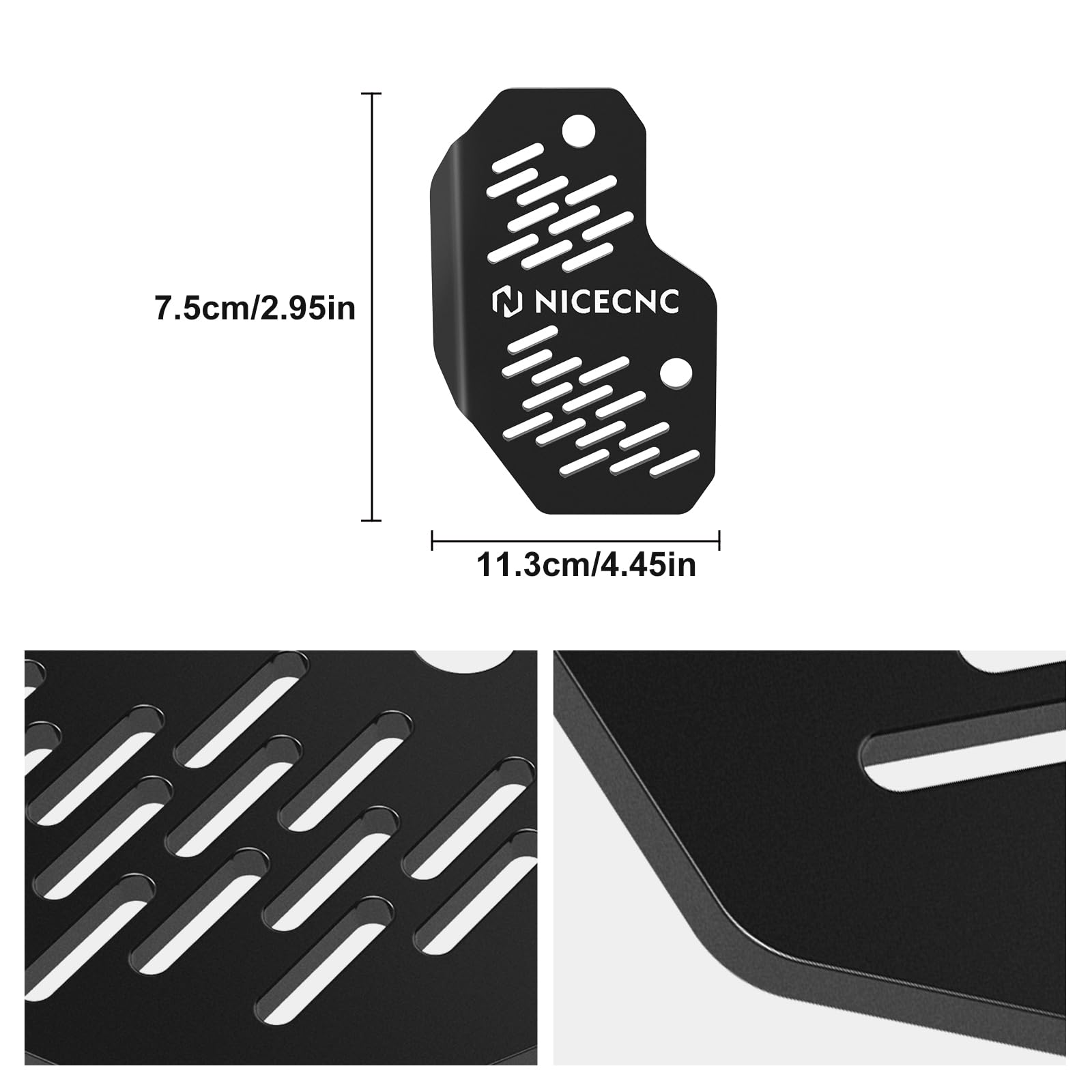 NICECNC Noir Couvercle de Protection arrière maître Cylindre Compatible with Raptor 700 YFM700 2006-2011 2013-2026, Raptor 700R YFM700R 2012 2016-2026, YFZ450R, YFZ450X, Voir Fittings