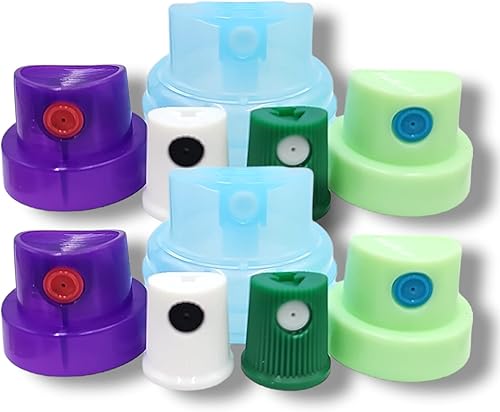 Tapas de pintura en aerosol hembra de repuesto para Rusto paquete variado (10)