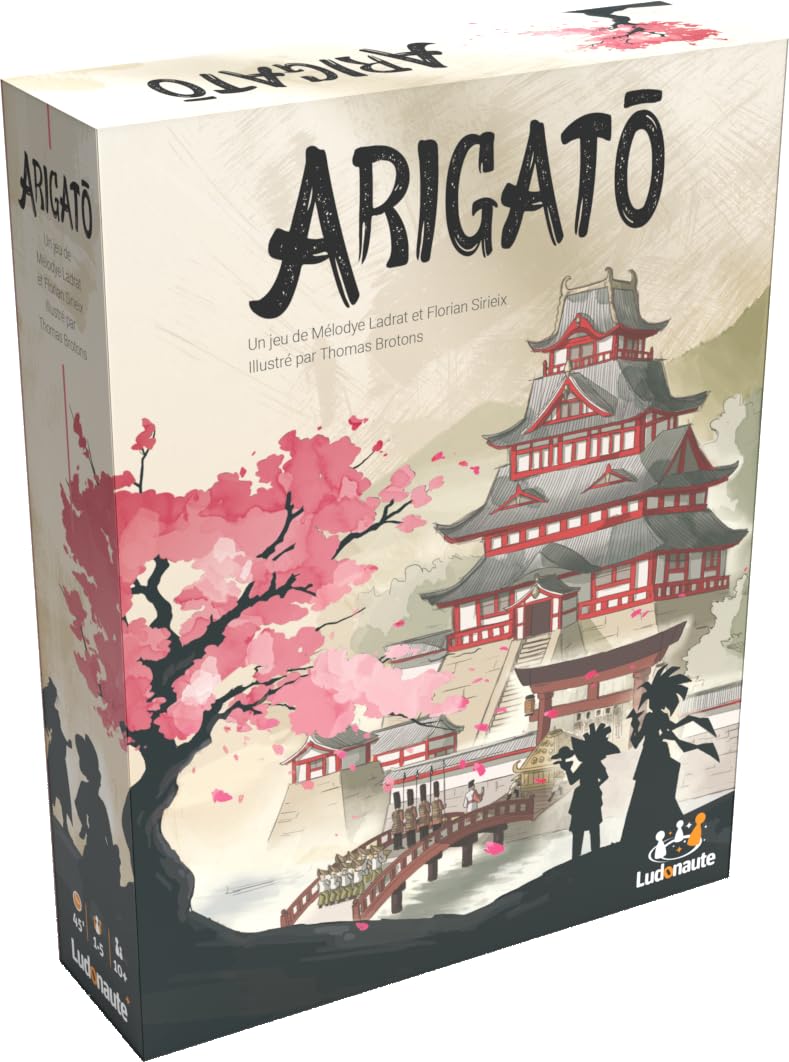 Blackrock Games Ludonaute - Arigato - Board Game - Ages 10plus - 1-5 Players - 45 Minutes Playing Time