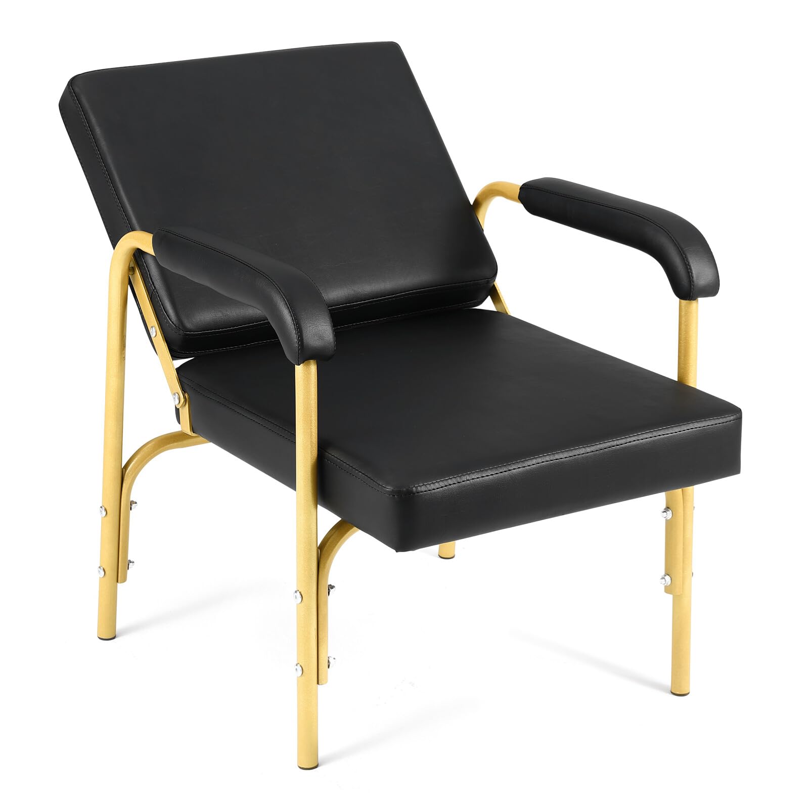 Shampoo Chair Adjustable Recline Shampoo Chairs for Salon Gold