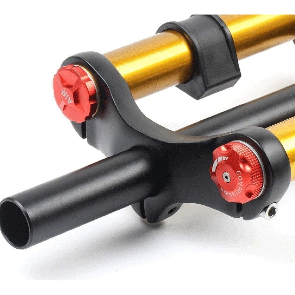 Fourche Suspension VTT Pneumatique Double Couronne - Taille 26/27.5/29" - 180mm De Débattement