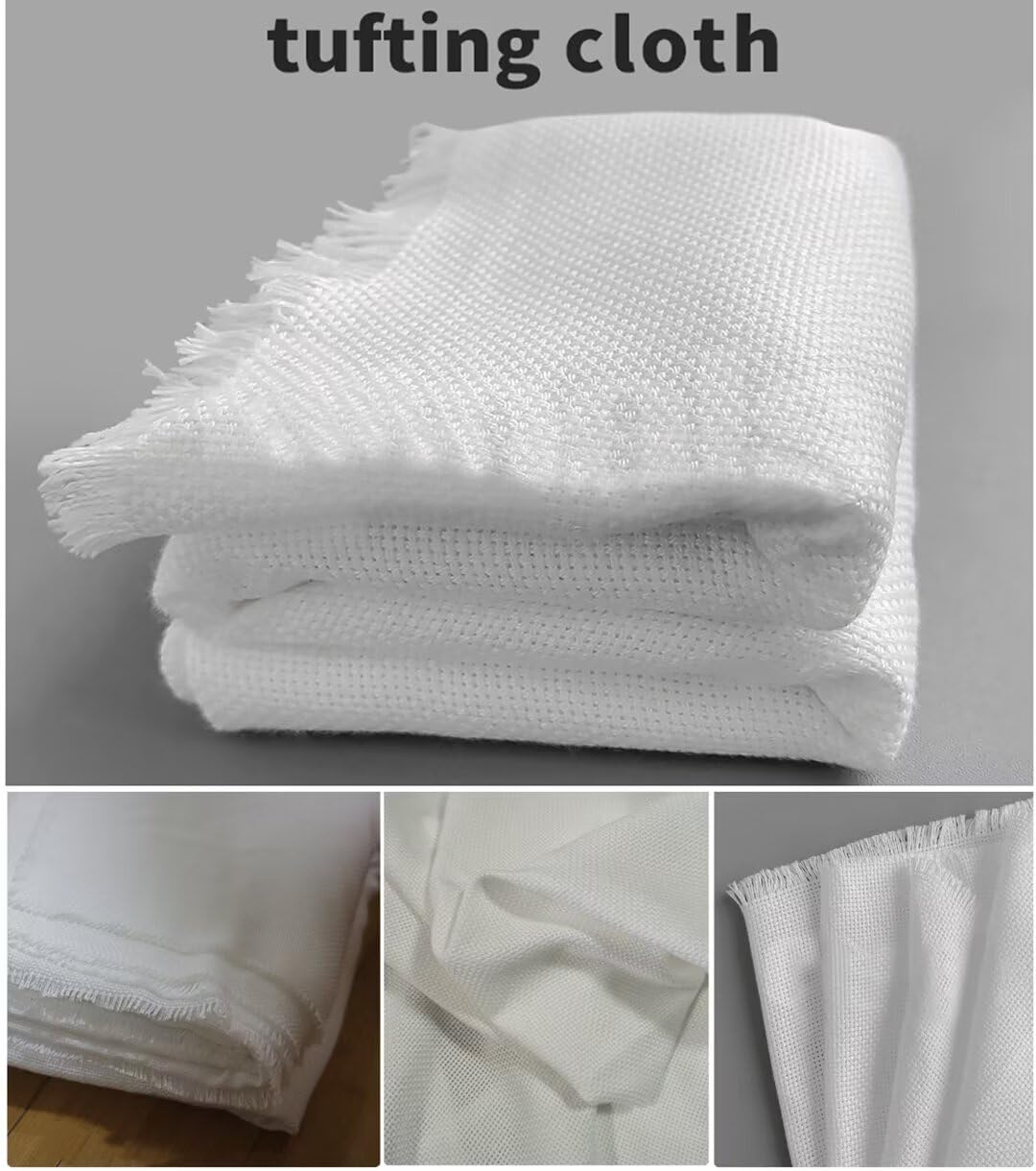 Tela Estampada 100% poliéster, Tela Textil con Aguja Perforadora, Tela para Pistola con Bordado, Tela de Alta Elasticidad, Tela con mechones de Color Blanco Puro (Blanco Puro, 150 x 300 cm)