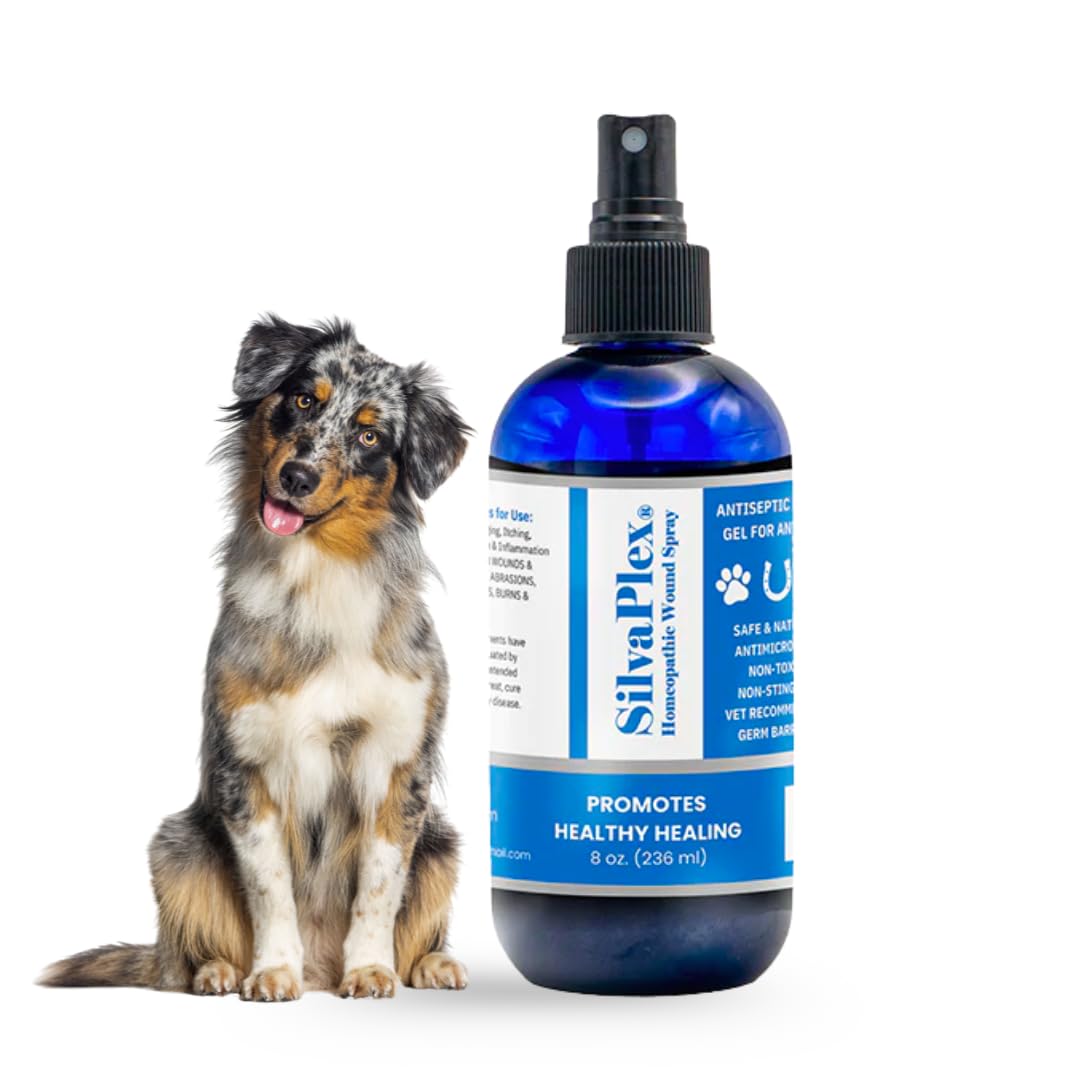 SILVAPLEX Animal Wound Spray with AG21 Chelated Silver, 8 oz, for Cuts, Burns, Scrapes, and Itching in Dogs, Cats, Horses, and Cows
