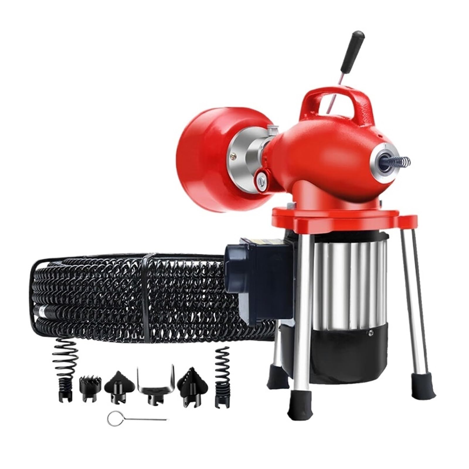 Smtyxs One Color Automatic Dredge Machine Pipe Drain Cleaning Tube Cleaner Blockage Unblocker Toilet Electric Pipeline Dredgin Powerful Clearing Capability(2500W)