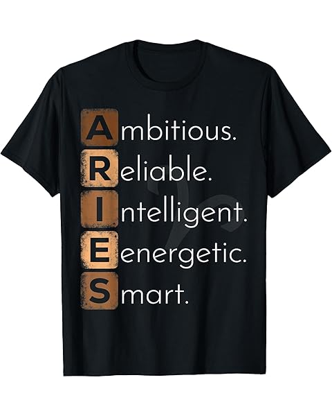 Aries Zodiac Sign Men Women Kids Aries March April Birthday T-Shirt